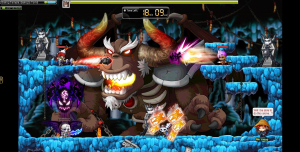 MapleStory Boss Battle Screenshot