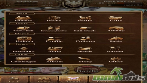 age-of-ishtaria-main-menu-options