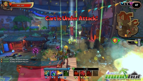 Dungeon Defenders II_cart under attack
